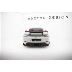 Maxton - Carbon Spoiler With Upper Swan Mounting V.2 + LED Porsche 718 Cayman 982c