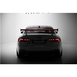Maxton - Carbon Spoiler With External Brackets Uprights V.1 + LED Audi A5 / A5 S-Line / S5 / RS5 Coupe F5 / F5 Facelift