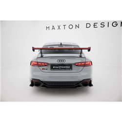 Maxton - Carbon Spoiler With External Brackets Uprights V.1 + LED Audi A5 / A5 S-Line / S5 / RS5 Coupe F5 / F5 Facelift