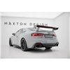 Maxton - Carbon Spoiler With External Brackets Uprights V.1 + LED Audi A5 / A5 S-Line / S5 / RS5 Coupe F5 / F5 Facelift