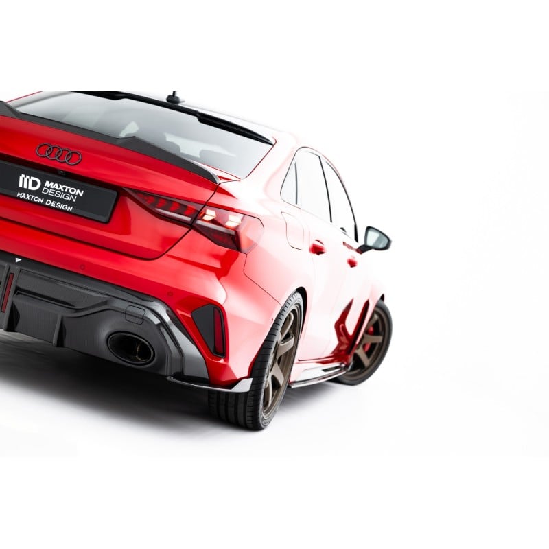 Maxton - Fibre de Carbone Lames De Pare-Chocs Arrière Latérales Audi RS3 Sedan 8Y Facelift