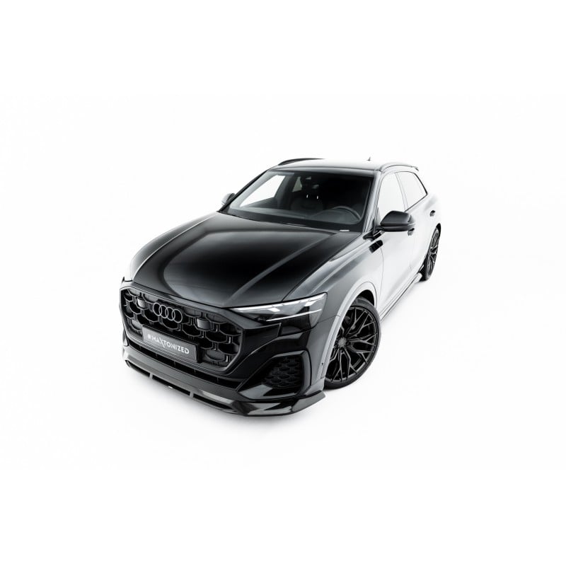 Maxton - Fibre de Carbone Lame Du Pare-Chocs Avant Audi SQ8 / Q8 S-Line Mk1 Facelift