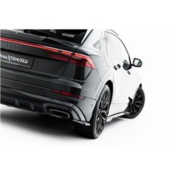 Maxton - Fibre de Carbone Lames De Pare-Chocs Arrière Latérales Audi Q8 S-Line Mk1 Facelift