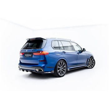 Maxton - Fibre de Carbone Diffuseur Arrière BMW X7 M-Pack G07 / G07 Facelift (version avec towbar)
