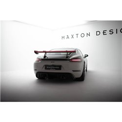 Maxton - Carbon Spoiler With Upper Swan Mounting V.1 + LED Porsche 718 Cayman 982c
