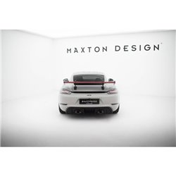 Maxton - Carbon Spoiler With Upper Swan Mounting V.1 + LED Porsche 718 Cayman 982c