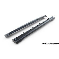 Maxton - Fibre de Carbone Des Bas De Caisse Audi SQ8 / Q8 S-Line Mk1 Facelift 