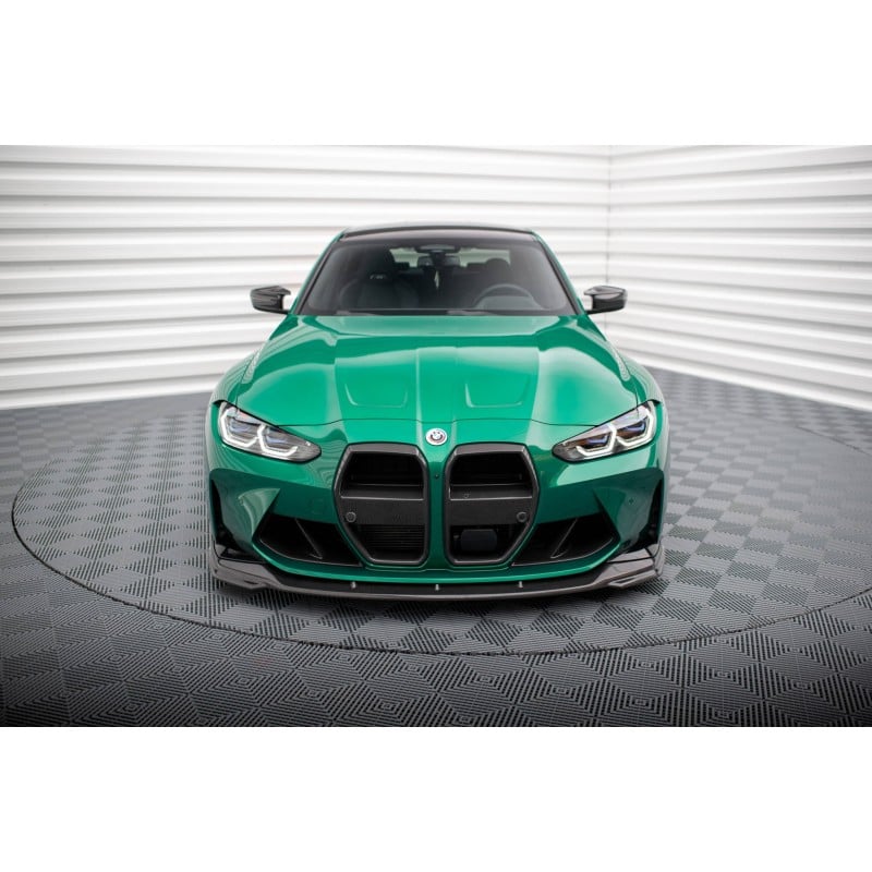 Maxton - Fibre de Carbone Lame Du Pare-Chocs Avant V.2 BMW M3 Sedan / Touring G80 / G81