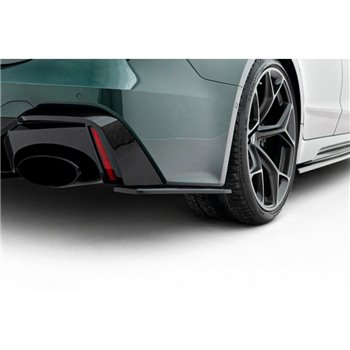 Maxton - Fibre de Carbone Lames De Pare-Chocs Arrière Latérales Audi RS7 C8