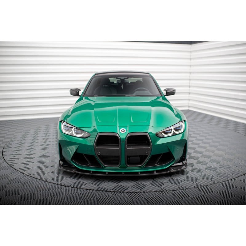 Maxton - Fibre de Carbone Lame Du Pare-Chocs Avant V.1 BMW M3 Sedan / Touring G80 / G81