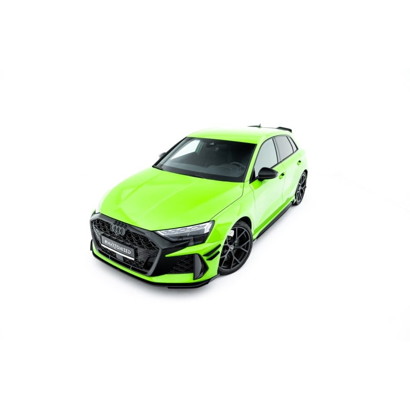 Maxton - Street Pro Lame Du Pare-Chocs Avant + Flaps Audi RS3 Sportback 8Y Facelift