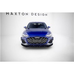 Maxton - Street Pro Lame Du Pare-Chocs Avant + Flaps Audi A3 S-Line Sedan / S3 Sedan 8Y Facelift