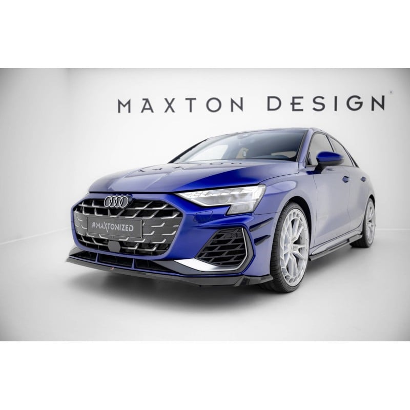 Maxton - Lame Du Pare-Chocs Avant V.2 Audi A3 S-Line Sedan / S3 Sedan 8Y Facelift
