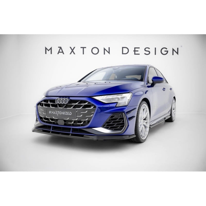 Maxton - Lame Du Pare-Chocs Avant V.1 Audi A3 S-Line Sedan / S3 Sedan 8Y Facelift