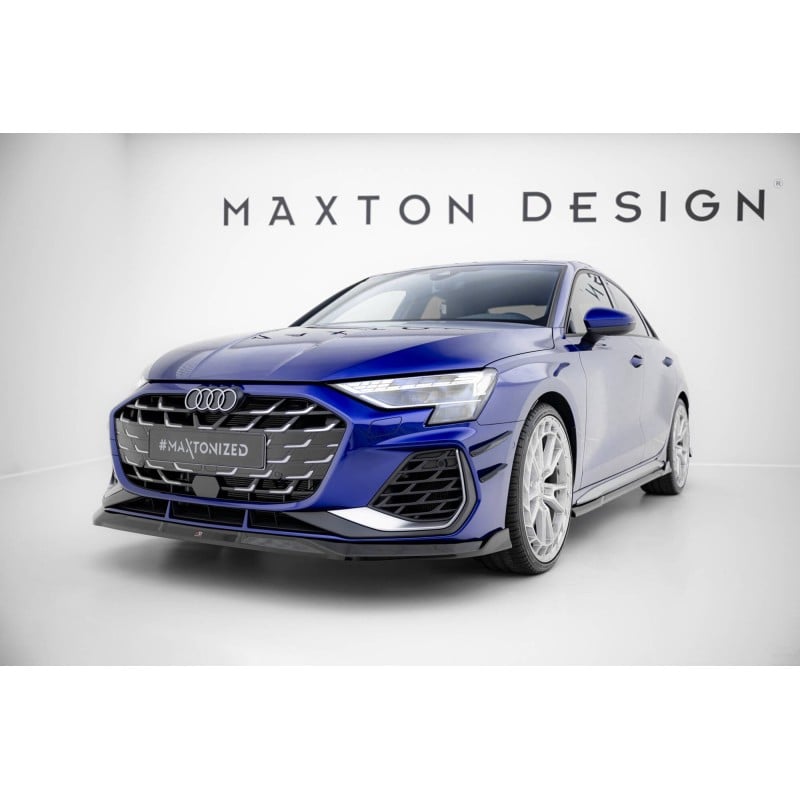 Maxton - Lame Du Pare-Chocs Avant V.3 Audi A3 S-Line Sedan / S3 Sedan 8Y Facelift