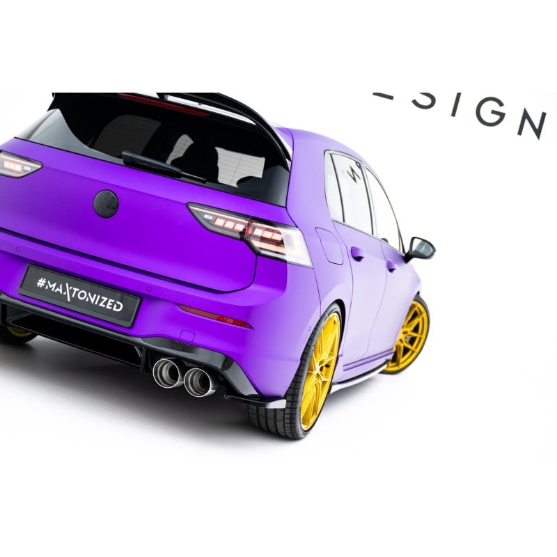 Maxton - Lames De Pare-Chocs Arrière Latérales V.2 Volkswagen Golf R Mk8 Facelift