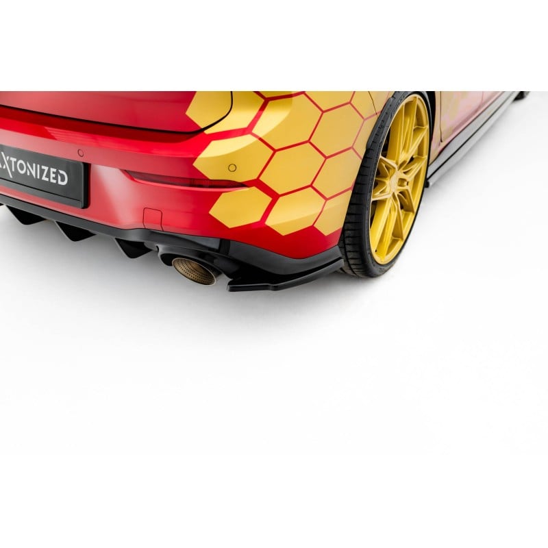 Maxton - Lames De Pare-Chocs Arrière Latérales V.2 Volkswagen Golf GTI Clubsport Mk8 Facelift