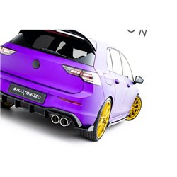 Maxton - Lames De Pare-Chocs Arrière Latérales V.6 + Flaps Volkswagen Golf R Mk8 Facelift