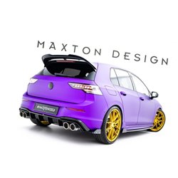 Maxton - Lames De Pare-Chocs Arrière Latérales V.6 + Flaps Volkswagen Golf R Mk8 Facelift