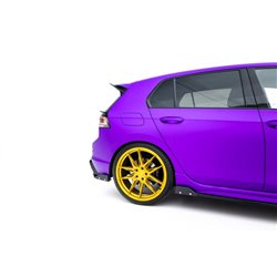 Maxton - Lames De Pare-Chocs Arrière Latérales V.6 + Flaps Volkswagen Golf R Mk8 Facelift
