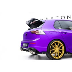 Maxton - Lames De Pare-Chocs Arrière Latérales V.5 + Flaps Volkswagen Golf R Mk8 Facelift