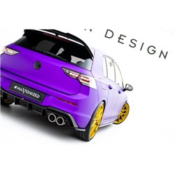 Maxton - Lames De Pare-Chocs Arrière Latérales V.4 Volkswagen Golf R Mk8 Facelift