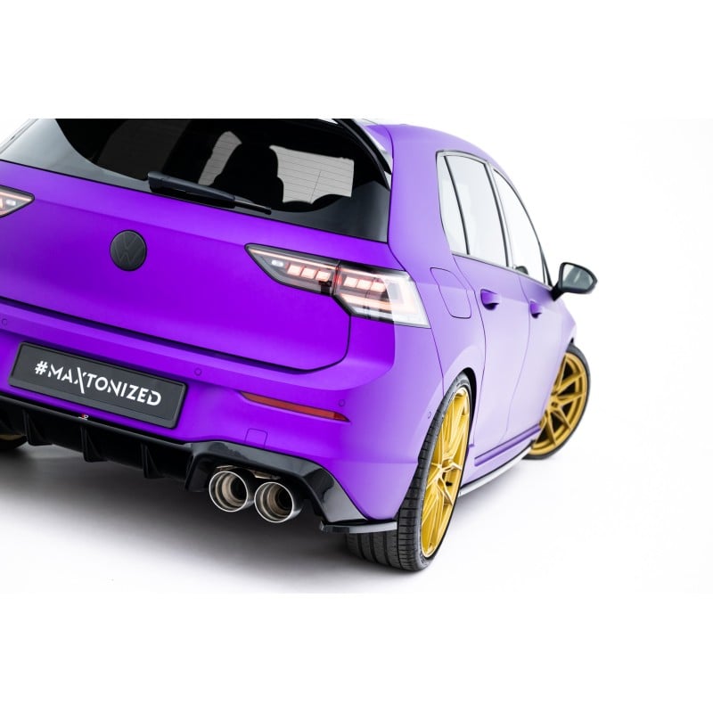 Maxton - Lames De Pare-Chocs Arrière Latérales V.3 Volkswagen Golf R Mk8 Facelift