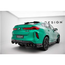 Maxton - Arriere Splitter (avec une barre verticale) BMW X6 M F96 Facelift
