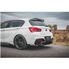 Maxton - Street Pro Lame Du Pare Chocs Arriere V.3 BMW 1 F20 M140i Noir-Rouge + Rabats Brillant