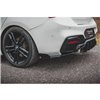 Maxton - Street Pro Lame Du Pare Chocs Arriere V.3 BMW 1 F20 M140i Noir-Rouge + Rabats Brillant
