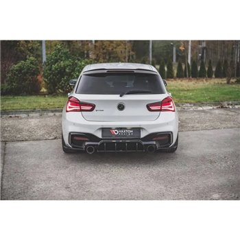 Maxton - Street Pro Lame Du Pare Chocs Arriere V.3 BMW 1 F20 M140i Noir-Rouge