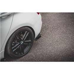Maxton - Street Pro Lame Du Pare Chocs Arriere V.3 BMW 1 F20 M140i Noir + Rabats Brillant 