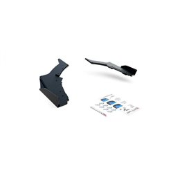 Maxton - Street Pro Lame Du Pare Chocs Arriere V.3 BMW 1 F20 M140i Noir + Rabats Brillant 
