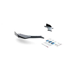 Maxton - Street Pro Lame Du Pare Chocs Arriere V.3 BMW 1 F20 M140i Noir + Rabats Brillant 