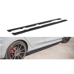 Maxton - Street Pro Rajouts Des Bas De Caisse Ford Fiesta ST / ST-Line Mk8 Noir-Rouge