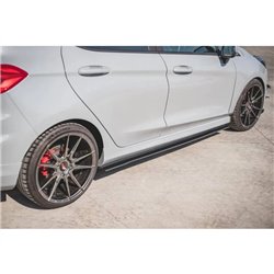 Maxton - Street Pro Rajouts Des Bas De Caisse Ford Fiesta ST / ST-Line Mk8 Noir-Rouge