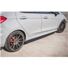 Maxton - Street Pro Rajouts Des Bas De Caisse Ford Fiesta ST / ST-Line Mk8 Noir-Rouge