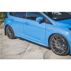 Maxton - Street Pro Rajouts Des Bas De Caisse Ford Focus RS Mk3 Noir + Rabats Brillant 