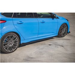 Maxton - Street Pro Rajouts Des Bas De Caisse Ford Focus RS Mk3 Noir + Rabats Brillant 