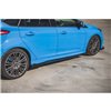 Maxton - Street Pro Rajouts Des Bas De Caisse Ford Focus RS Mk3 Noir + Rabats Brillant 