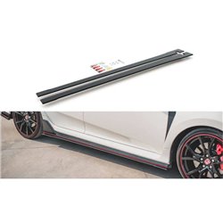 Maxton - Street Pro Rajouts Des Bas De Caisse V.2 Honda Civic Type-R Mk10 / Mk10 Facelift Noir-Rouge