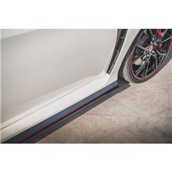 Maxton - Street Pro Rajouts Des Bas De Caisse V.2 Honda Civic Type-R Mk10 / Mk10 Facelift Noir-Rouge