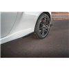 Maxton - Street Pro Rajouts Des Bas De Caisse Toyota GR Yaris Mk4 Noir-Rouge + Rabats Brillant
