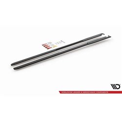 Maxton - Street Pro Rajouts Des Bas De Caisse Toyota GR Yaris Mk4 Noir-Rouge
