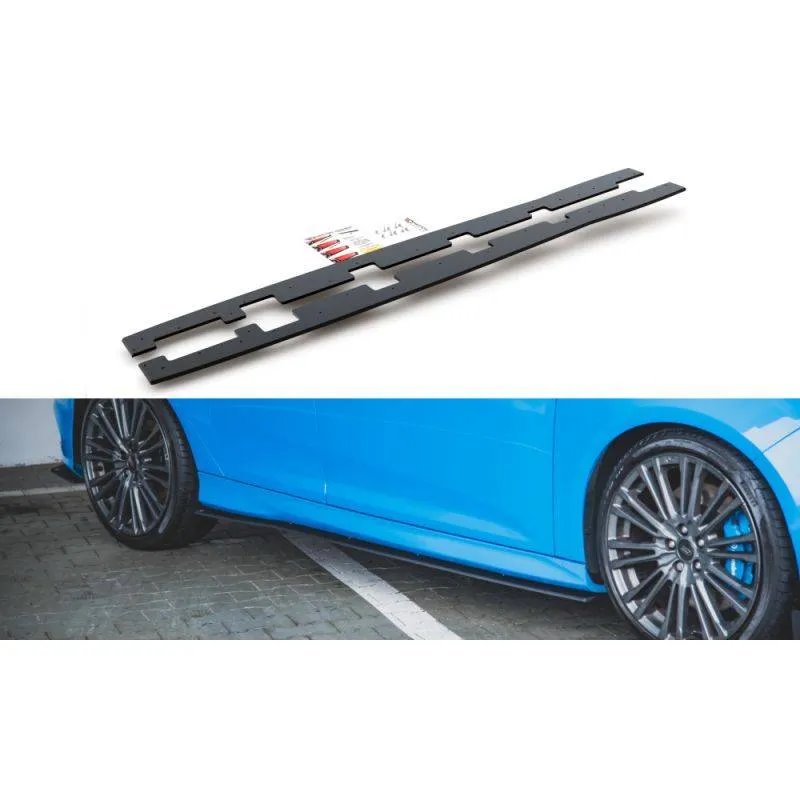 Maxton - Street Pro Rajouts Des Bas De Caisse Ford Focus RS Mk3 Noir