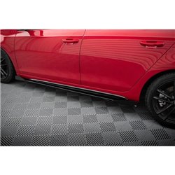 Maxton - Street Pro Rajouts Des Bas De Caisse Volkswagen Golf GTI Mk6 Noir-Rouge + Rabats Brillant