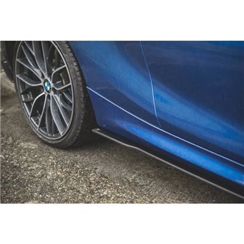 Maxton - Street Pro Rajouts Des Bas De Caisse BMW 1 F21 M135i / M140i / M-Pack Noir-Rouge