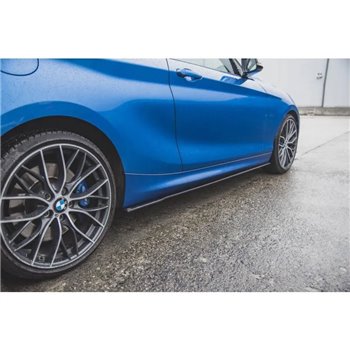 Maxton - Street Pro Rajouts Des Bas De Caisse BMW 1 F21 M135i / M140i / M-Pack Noir-Rouge