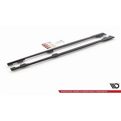 Maxton - Street Pro Rajouts Des Bas De Caisse BMW 1 F21 M135i / M140i / M-Pack Noir-Rouge