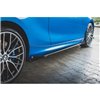 Maxton - Street Pro Rajouts Des Bas De Caisse BMW 1 F21 M135i / M140i / M-Pack Noir-Rouge + Rabats Brillant